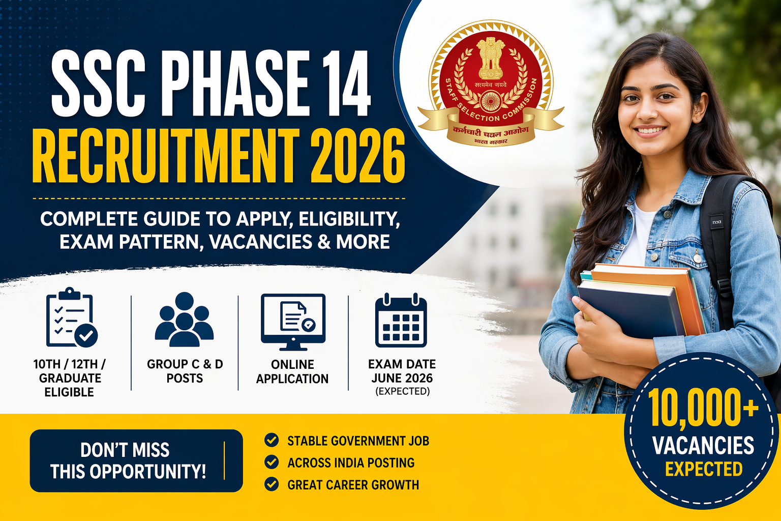 SSC Phase 14 Recruitment 2026: Complete Guide to Apply