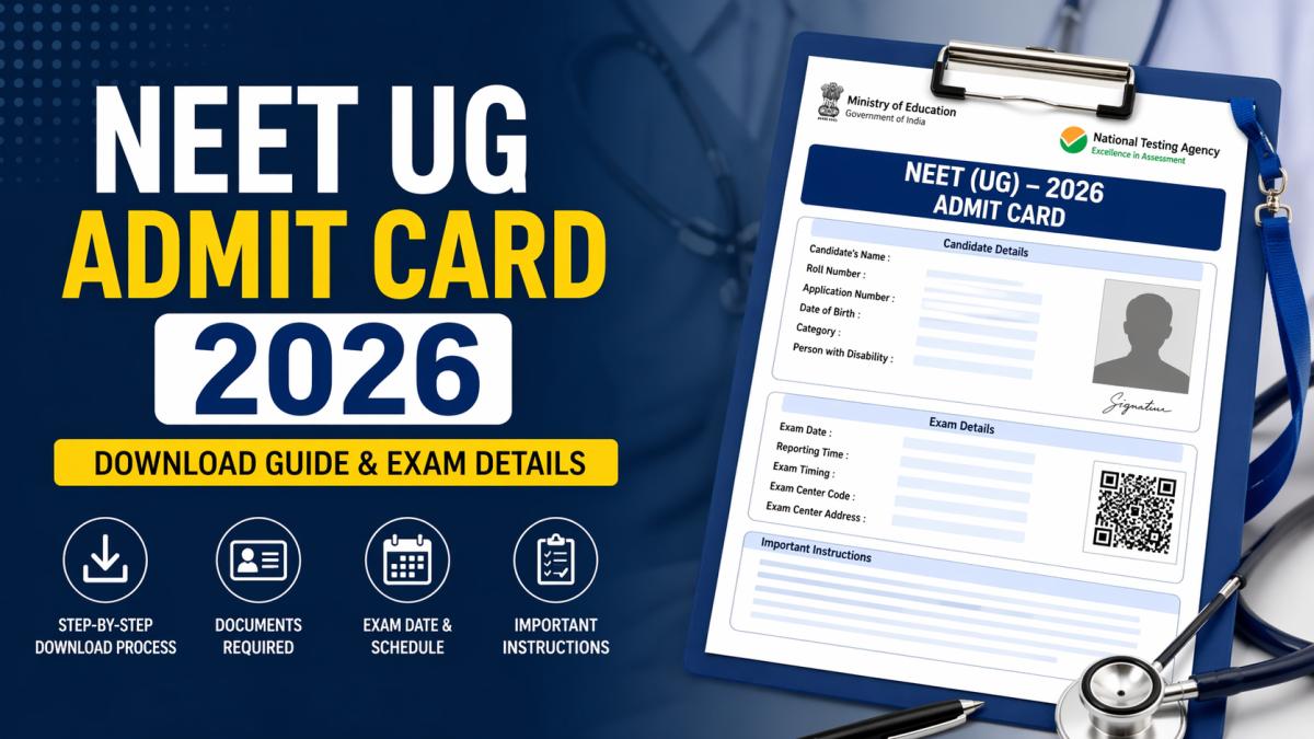 NEET UG Admit Card 2026 Download Guide and Exam Details