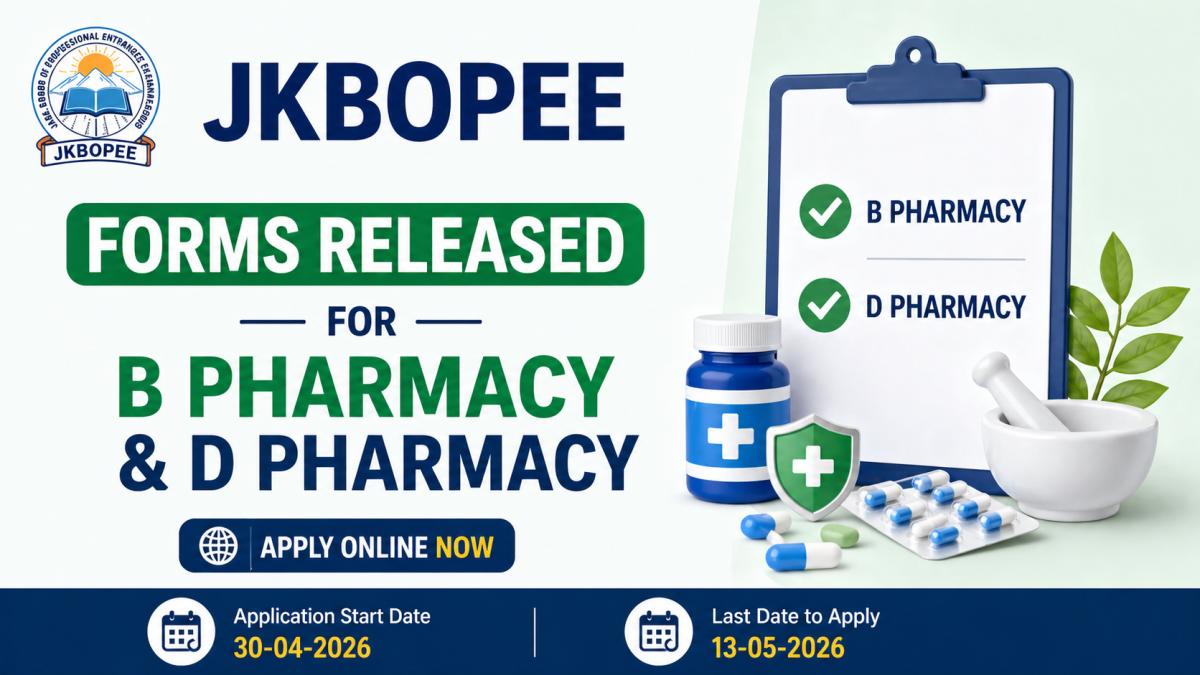JKBOPEE B Pharmacy & D Pharmacy Admission 2026 Apply Now